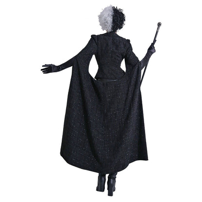 Cruella De Vil Cosplay Costume Coat Outfit Suit