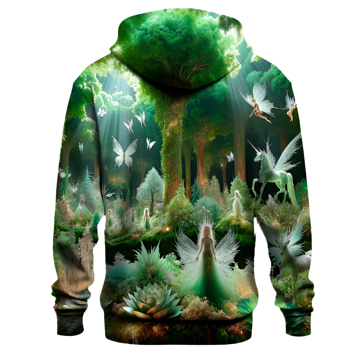 Whimsical Forest Fauna Hoodie