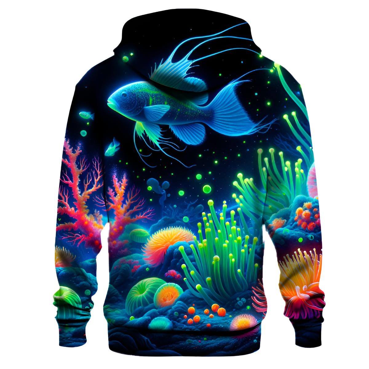 Oceanic Depths Illuminated Hoodie