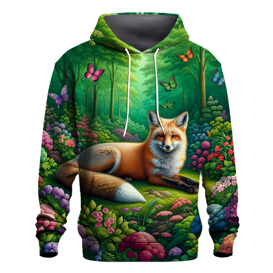 Floral Forest Fox Hoodie