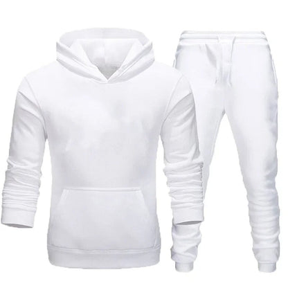 2 Pieces Hoodie And Pant Set White