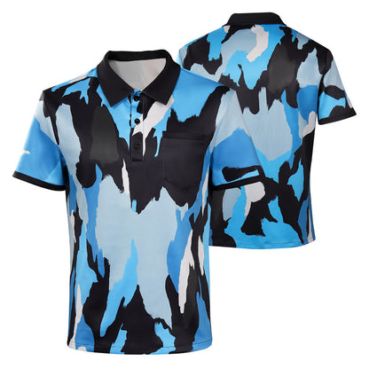 3D Print Short Sleeve Shirt Male