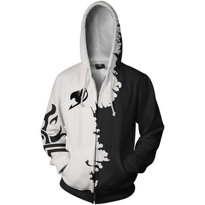 3D Zip Up Sweatshirt Hoodie