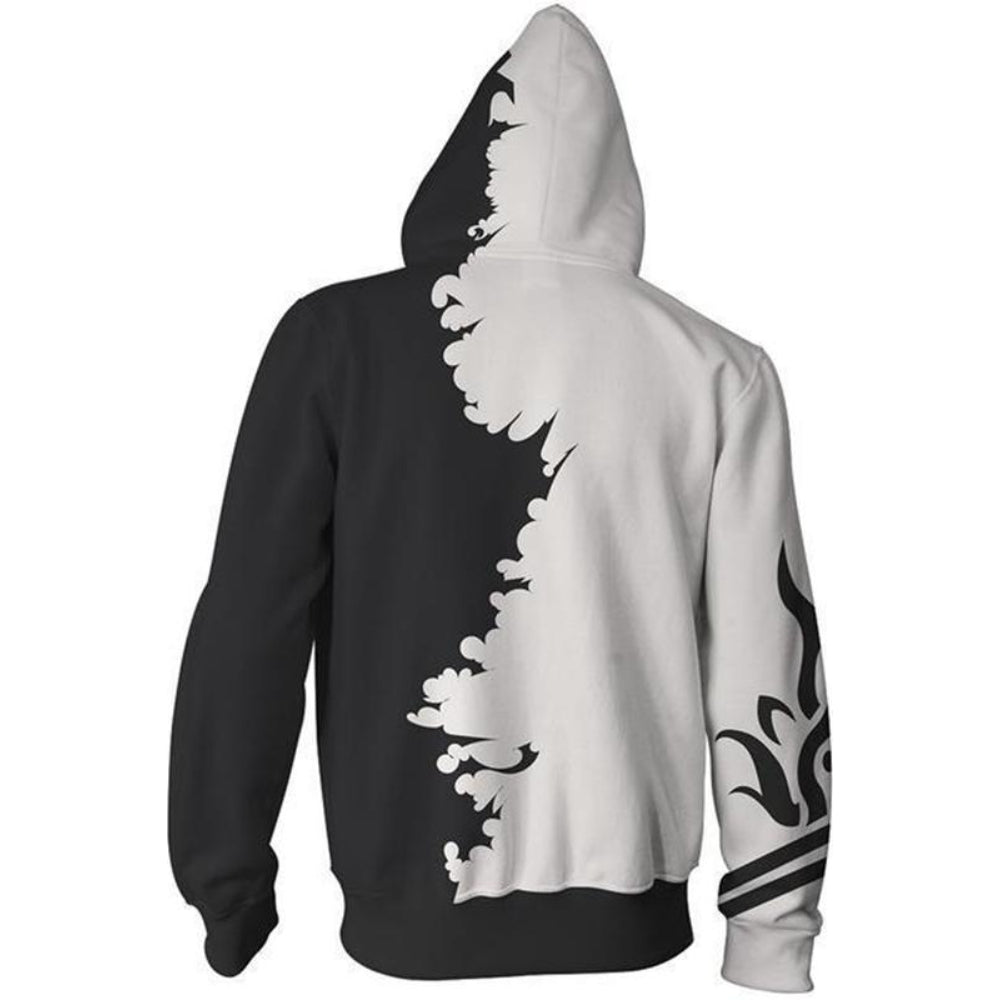 3D Zip Up Sweatshirt Hoodie