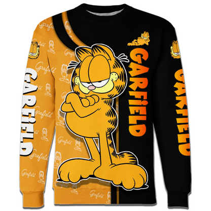 Garfield Character Hoodie And Leggings Set Sweatshirt