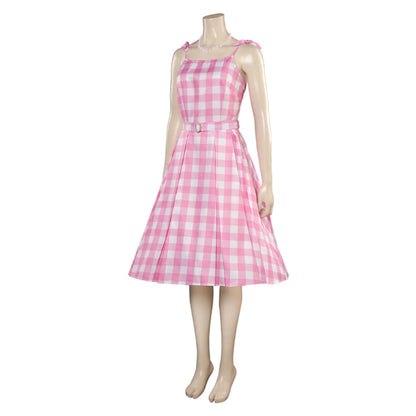 Barbie Plaid Dress Cosplay Costume