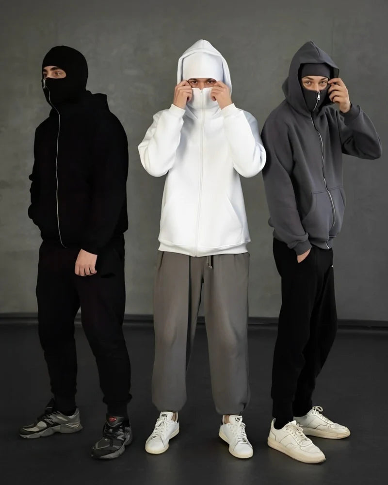 Full Covered Masked Hoodie For Winters