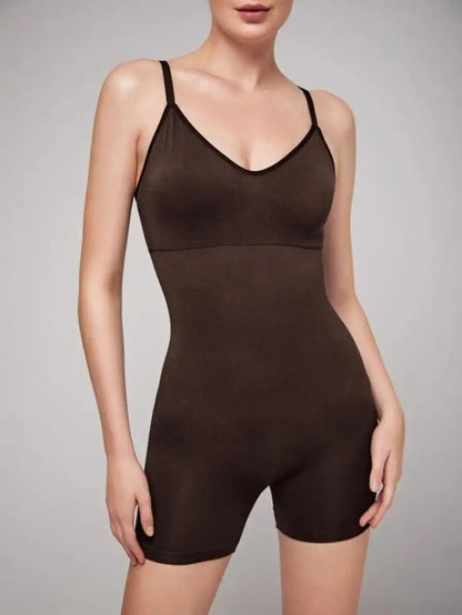 Adjustable Strap Shapewear Romper