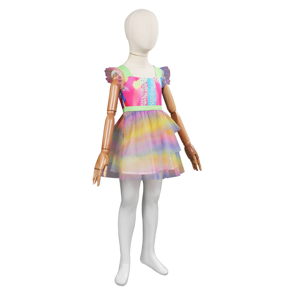 Barbie Margot Robbie Print Cosplay Dress