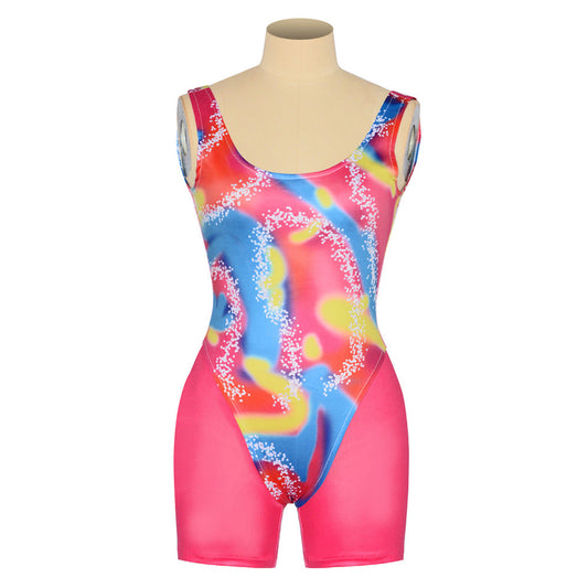 Barbie Retro Margot Robbie Cosplay Swimsuit Without Hat