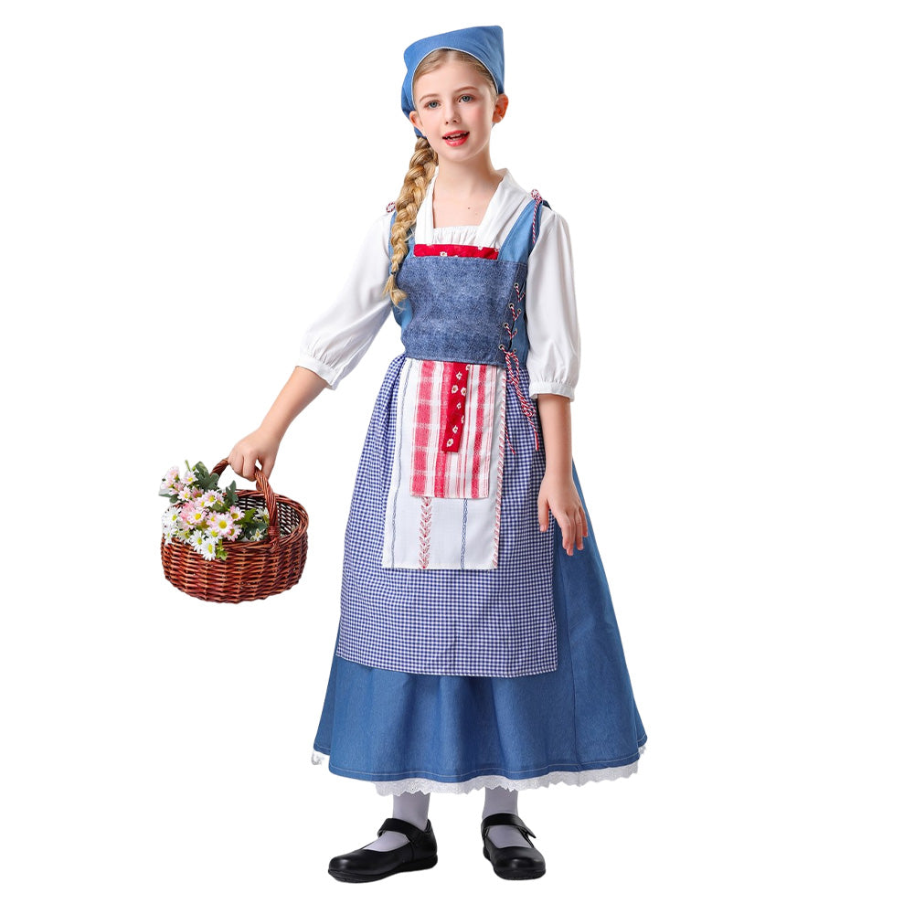 Beauty And The Beast Belle Kids Cosplay Costume