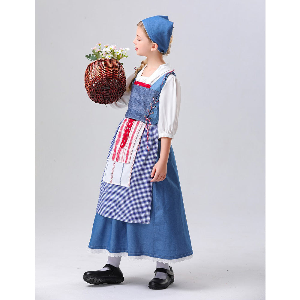 Beauty And The Beast Belle Kids Cosplay Costume