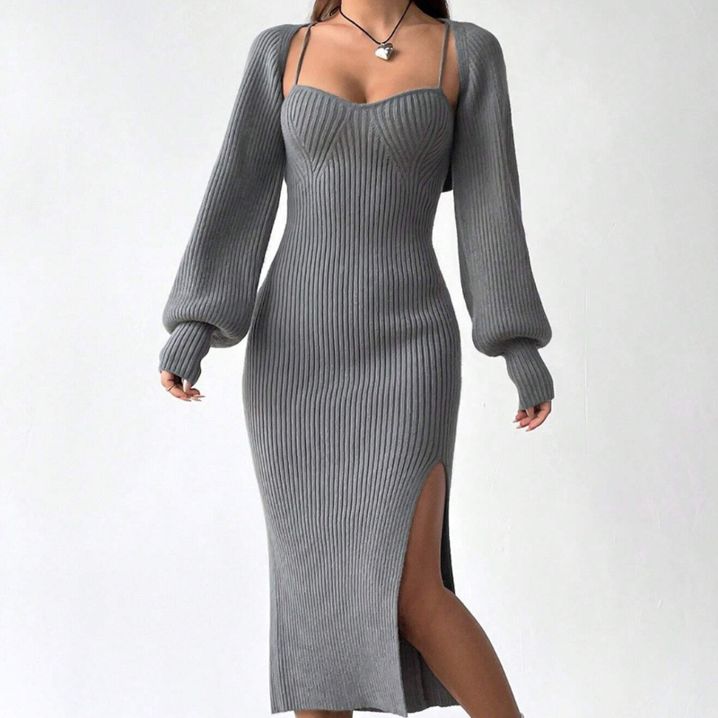 Cami Sweater Dress And Cardigan