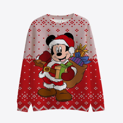 Cartoon Print Carnival Christmas Themed Pullover Style 4