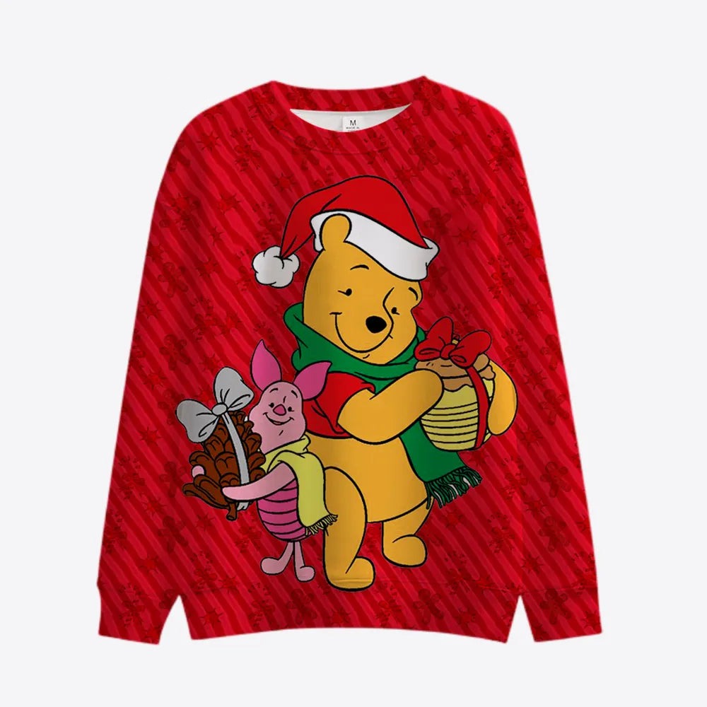 Carnival Christmas Themed Winnie Print Pullover Style 3