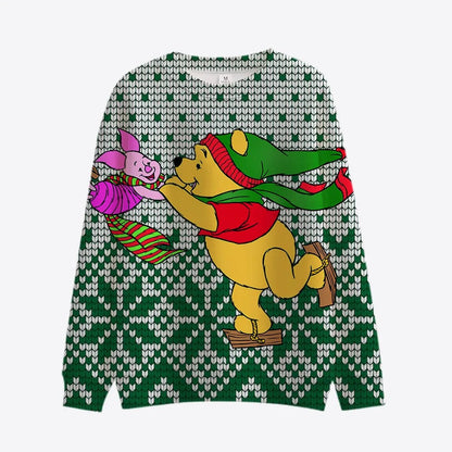 Carnival Christmas Themed Cartoon Print Pullover Style 4