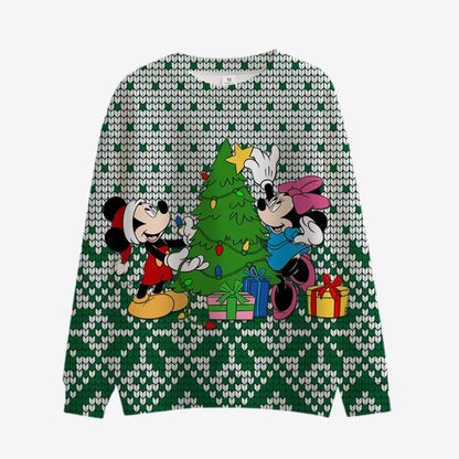 Cartoon Print Carnival Christmas Themed Pullover Style 2