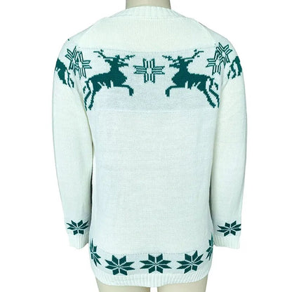 Reindeer Print Sweater