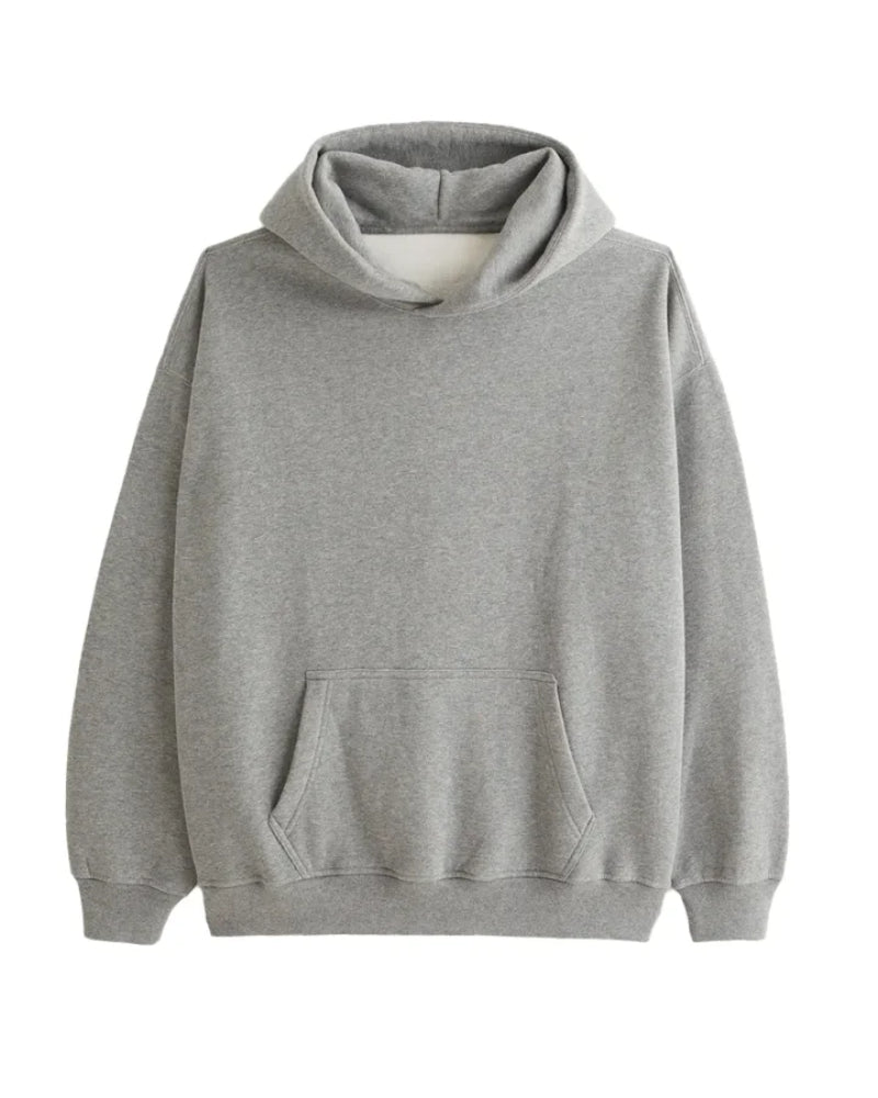 Casual Essential Hoodie Gray