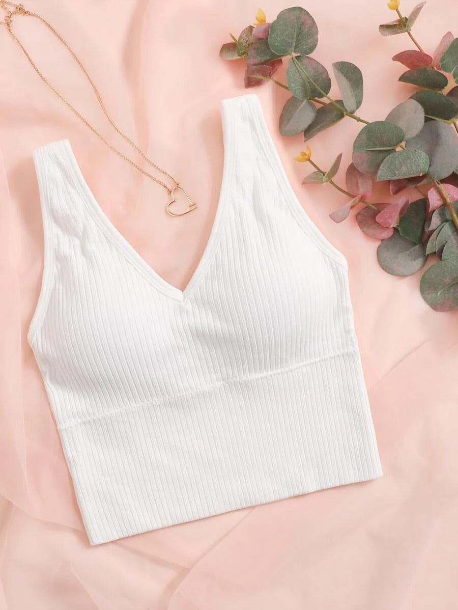 Casual Rib Tank Bra