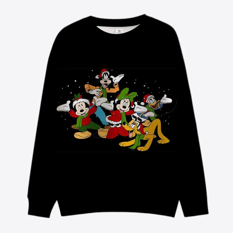 Christmas Pattern Mickey And Minnie Sweatshirt Style 2