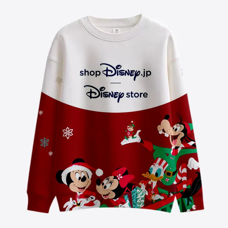 Christmas Pattern Mickey And Minnie Sweatshirt Style 3