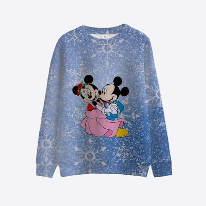 Christmas Themed Minnie And Mickey Sweatshirt Style 3