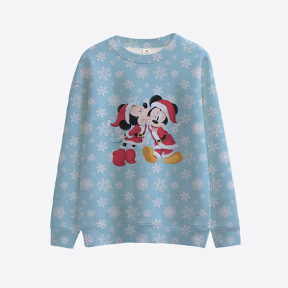 Christmas Themed Minnie And Mickey Sweatshirt Style 4