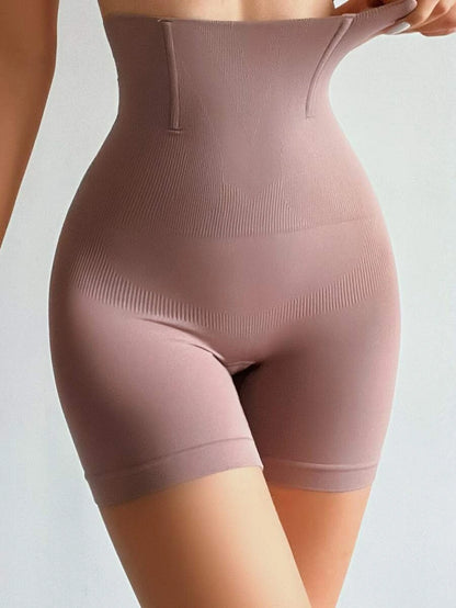 Contrast Shapewear Shorts Brown