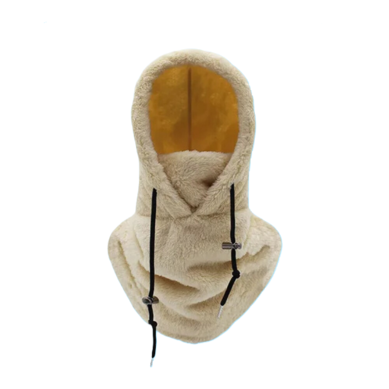 Cozy Fleece Winter Hood Khaki