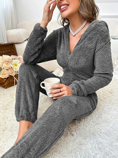 Design Hooded Zipper Sleep Romper