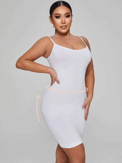 Detachable And Adjustable Straps Lightweight Shapewear White