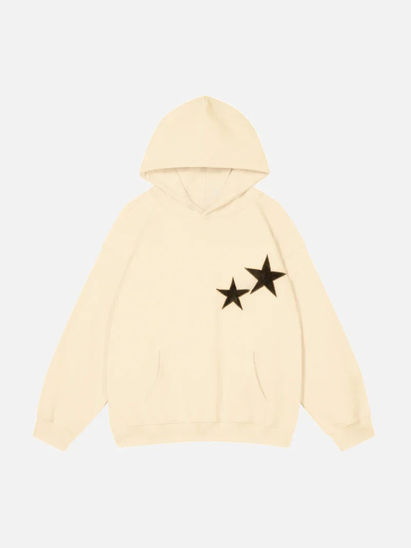 Double Star Hoodie Beige