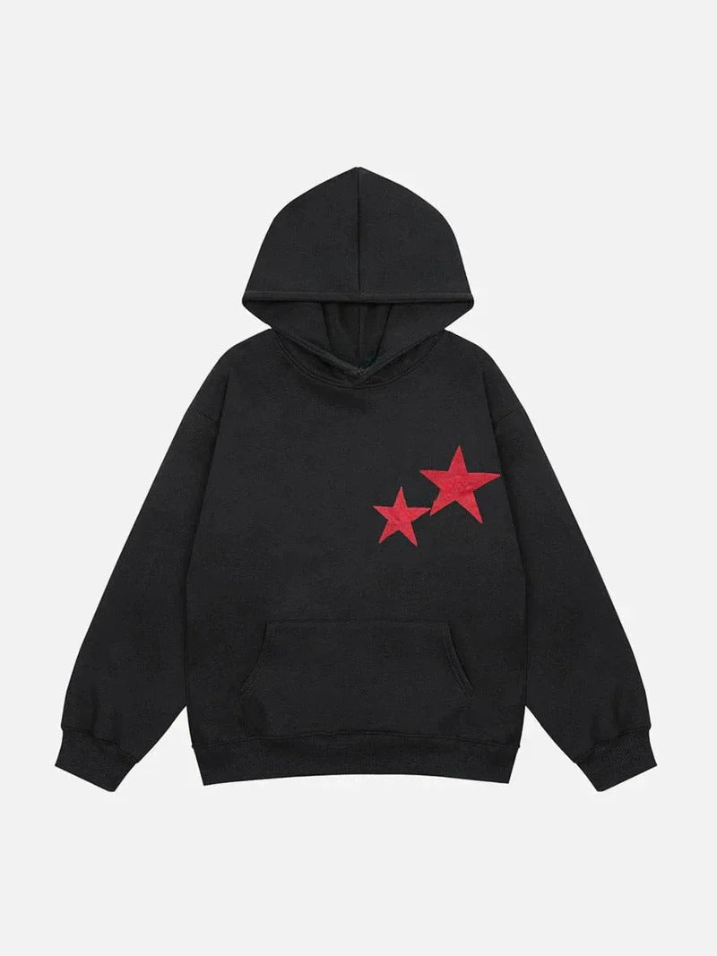 Double Star Hoodie Black