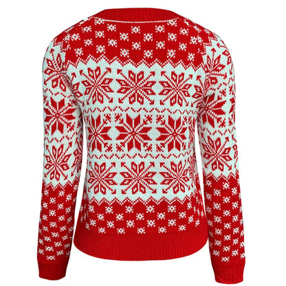 Elegant Christmas Themed Knitted Sweater