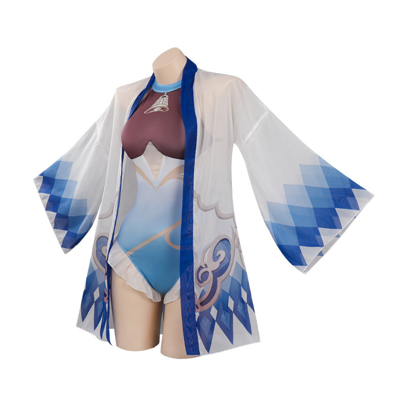 Genshin Impact Ganyu Cosplay Swimsuit Costume