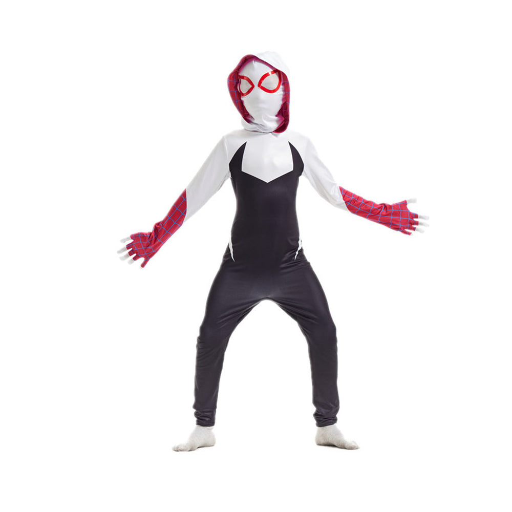 Gwen Stacy Cosplay Costume For Kids From Spider-Man