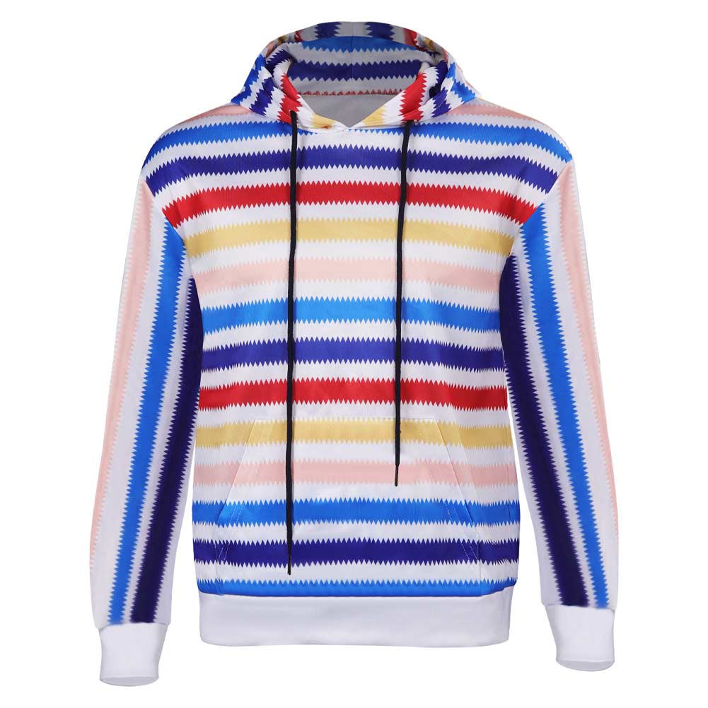 1964 Rainbow Stripes Sweatshirt Cosplay Costume 3XL