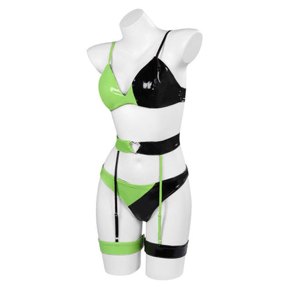 Kim Possible Shego Lingerie Cosplay Costume XXXL