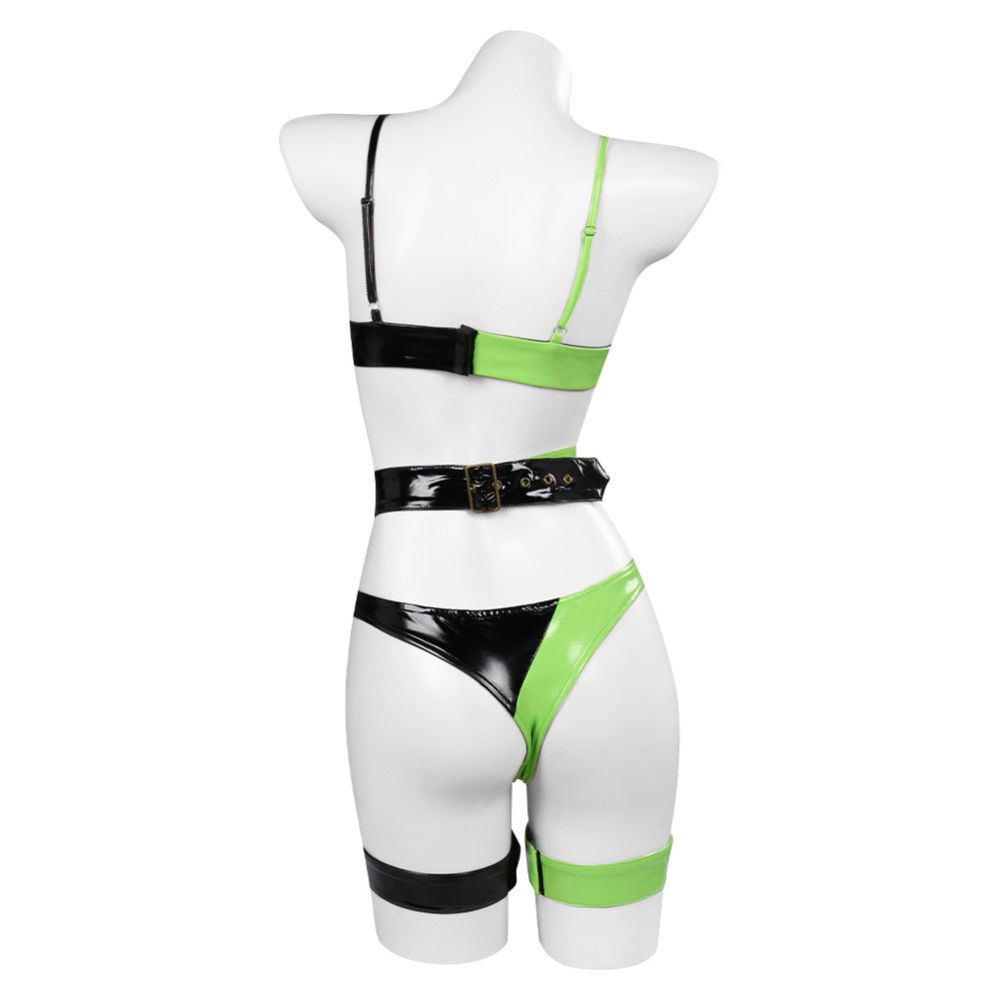 Kim Possible Shego Lingerie Cosplay Costume