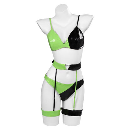 Kim Possible Shego Lingerie Cosplay Costume