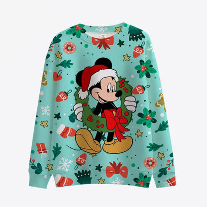 Long Sleeve Mickey Minnie Pattern Sweaters Style 3