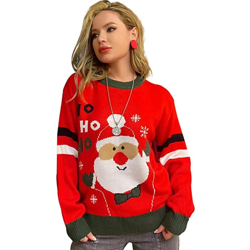 Long Sleeved Christmas Themed Sweater Style 2