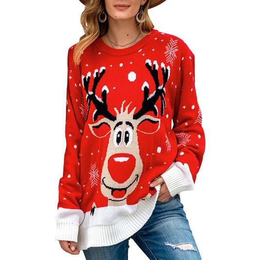 Long Sleeved Christmas Themed Sweater Style 1