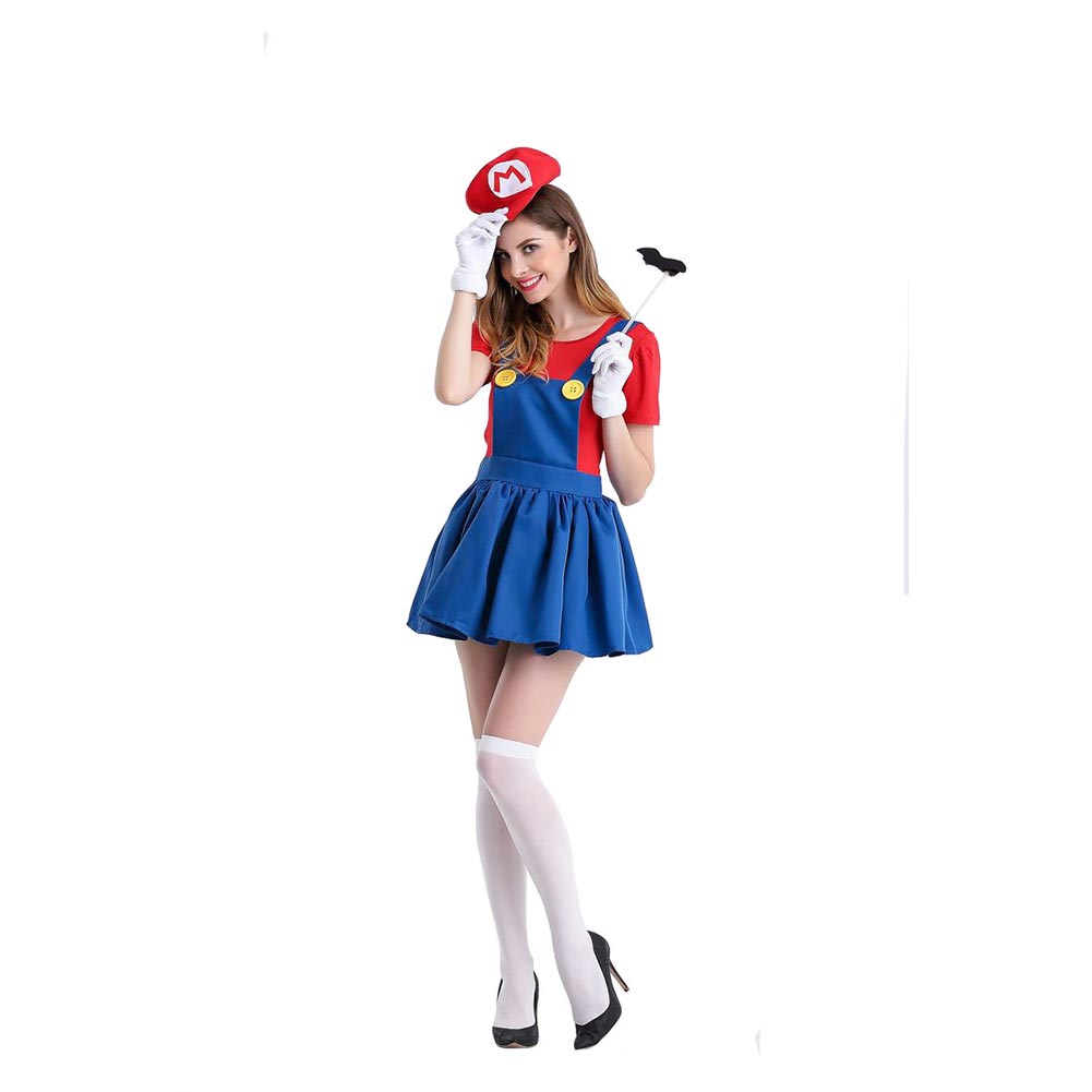 Mario Cosplay Costume With Hat