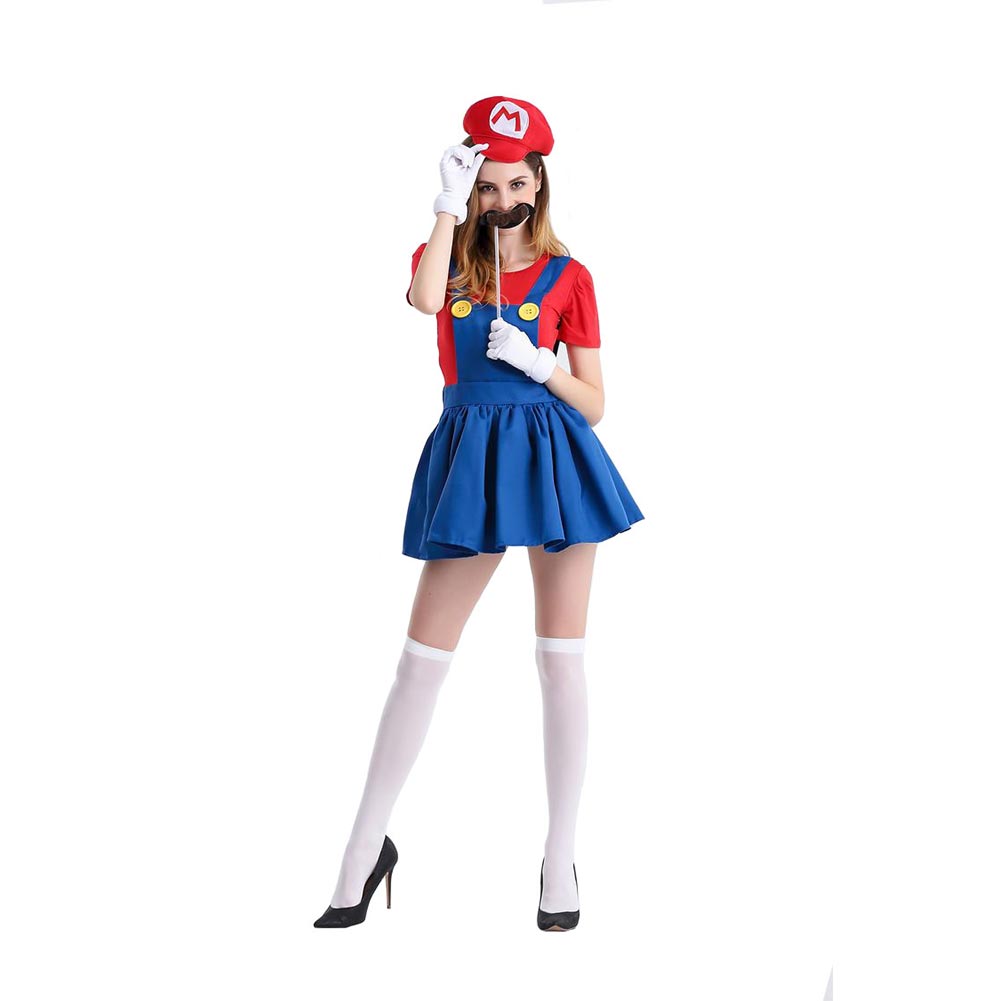 Mario Cosplay Costume With Hat