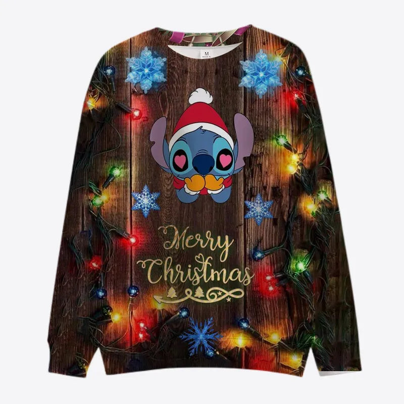 Mickey And Minnie Christmas Theme Sweatshirt Style 6