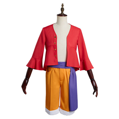 One Piece Monkey D Luffy Cosplay Costume Halloween Carnival Suit