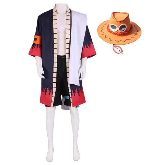 One Piece Portgas D Ace Cosplay Costume