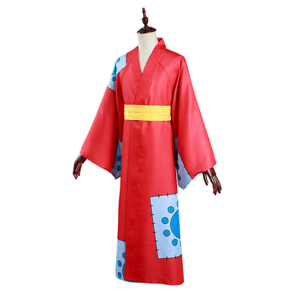 Wano Country Monkey D Luffy Kimono Cosplay Costume